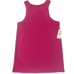 LOFT Perfect Tank Racerback Ribbed Soft Knit NWT